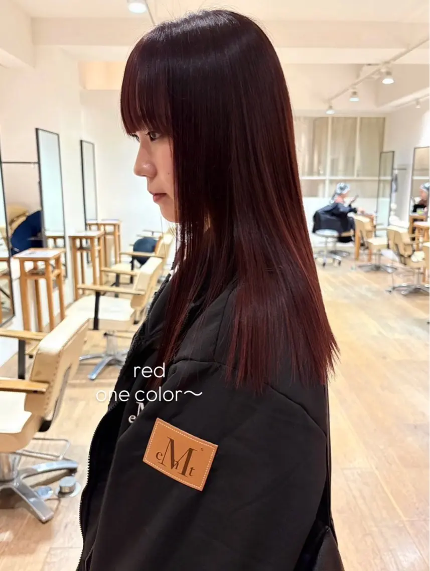 セミロング カラー ヘアカラー トリートメント KNACK/天王寺 美容室/レイヤーのヘアスタイル