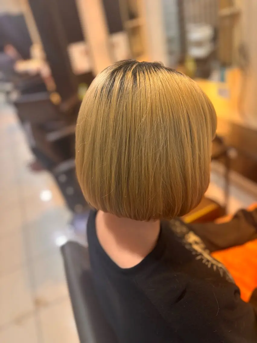 ボブカット&シャンプー💇‍♀️コテ巻き付きの写真