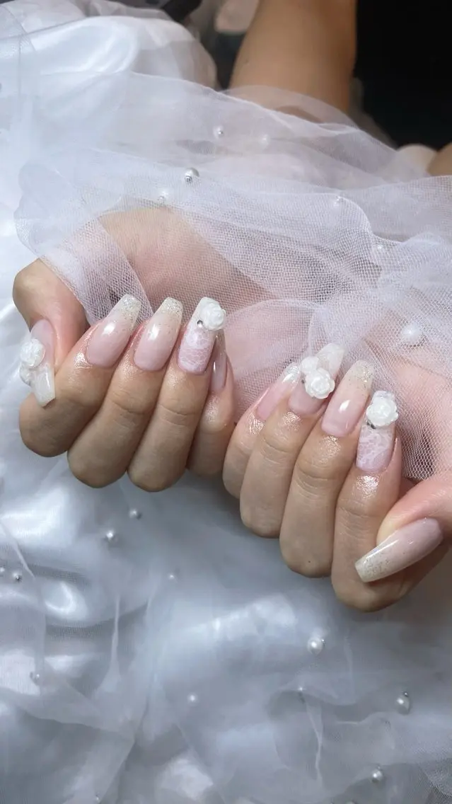 ネイル ラメ(グリッター) ラメグラデーション ハンドネイル ailed'Ange 🍒miuのネイルデザイン