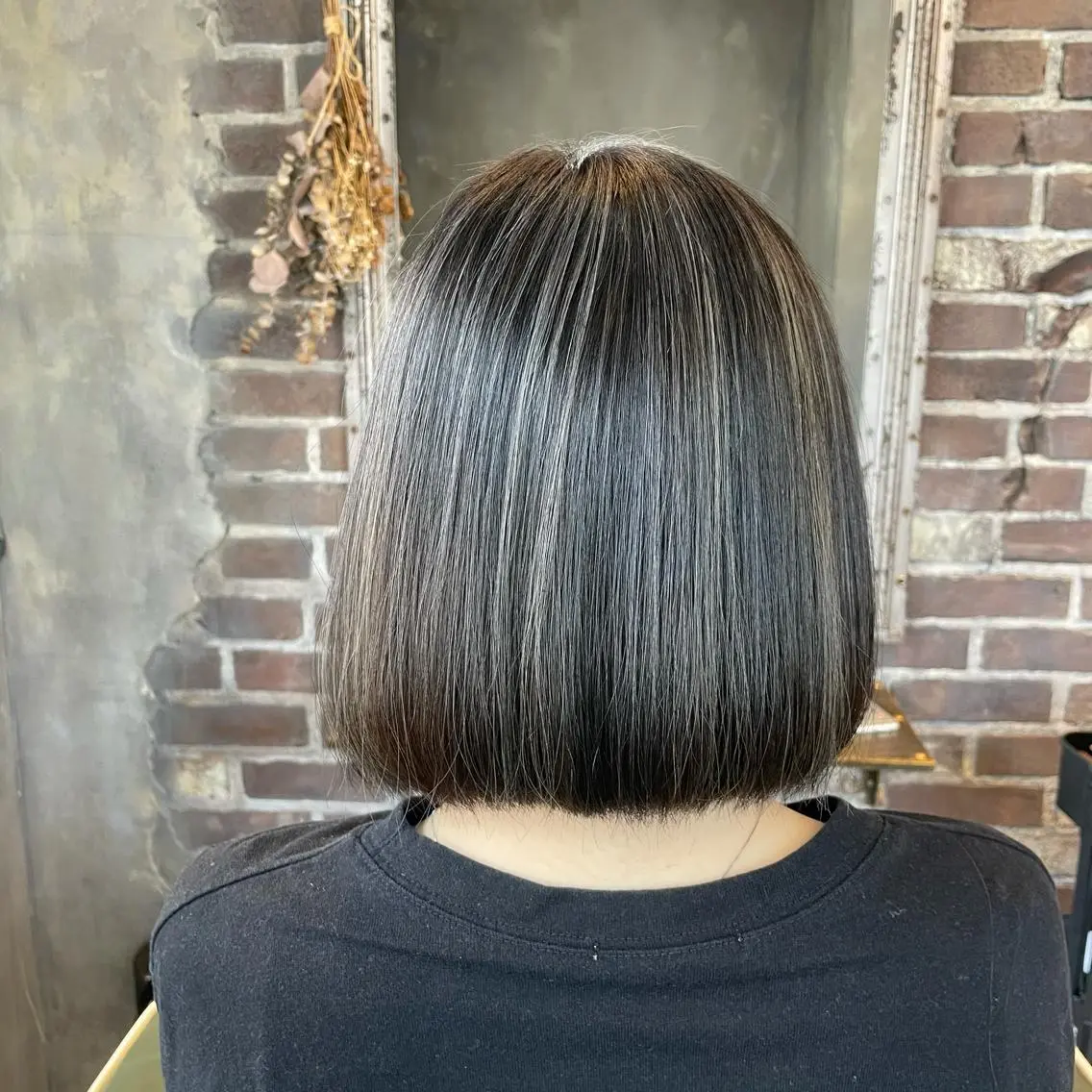ミディアム カラー ハイライトカラー ハイライト La vielle 西峠のヘアスタイル