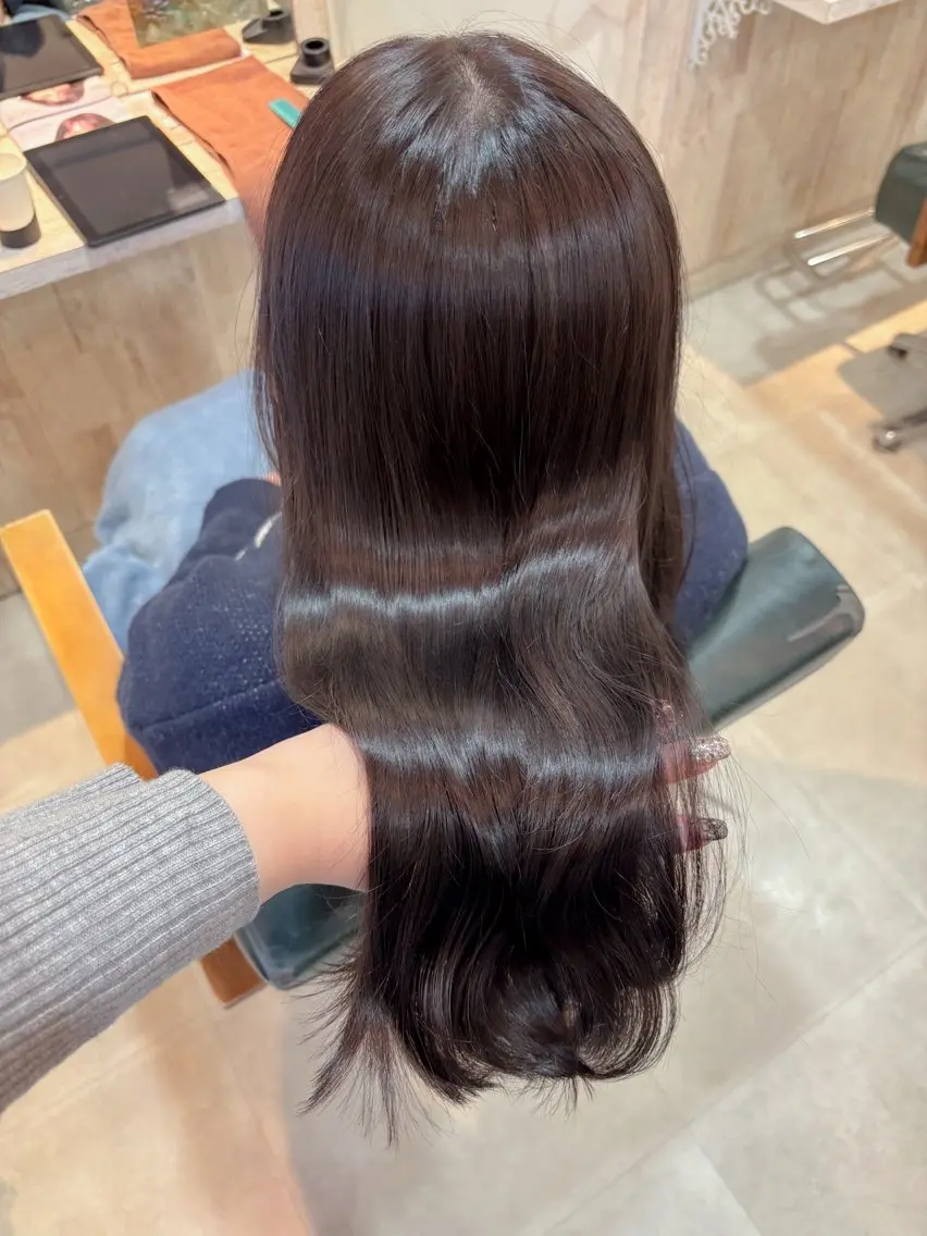 ロング カラー ヘアカラー ✨️暖色/艶髪カラー 🍒haru🍒✨️のヘアスタイル