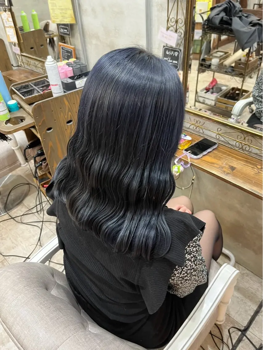 セミロング ヘアカラー トリートメント モデル様募集中/ 吉祥寺/ほえみのヘアスタイル