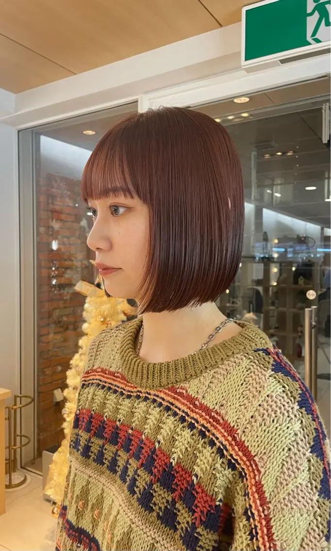 ショート ボブ 顔まわりレイヤー 姫カット 韓国風ヘア レイヤーカット 🧸SAKI🎀 韓国レイヤーのヘアスタイル