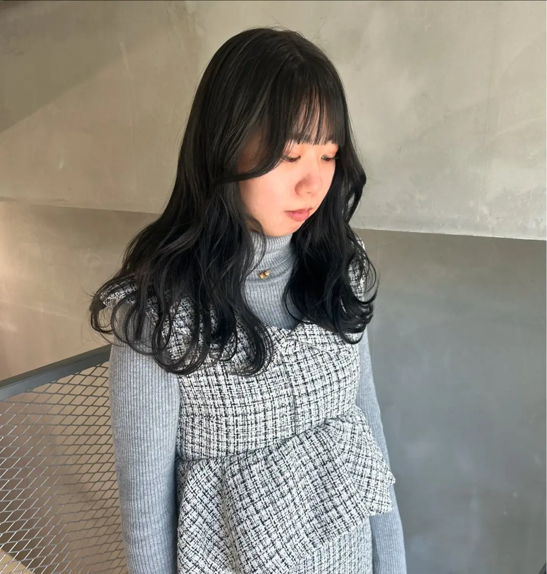 セミロング カラー グレージュ カット ヘアカラー トリートメント 透明感カラー🫧 nanohaのヘアスタイル