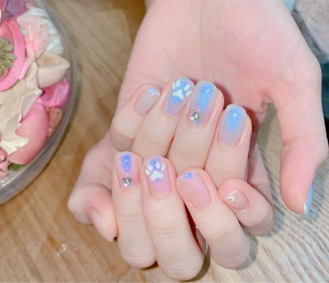 ショート ネイル LUNA Nail salon💕のネイルデザイン