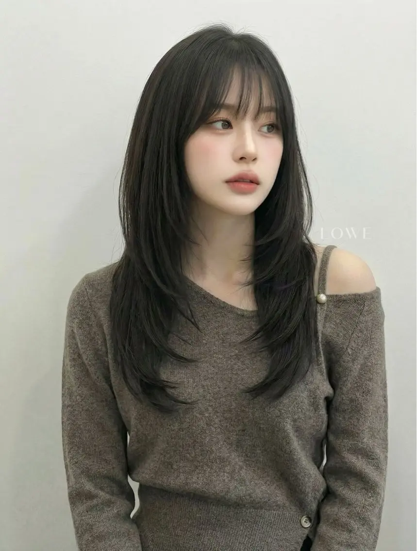 セミロング トップヘアー中庄 えみぃのヘアスタイル