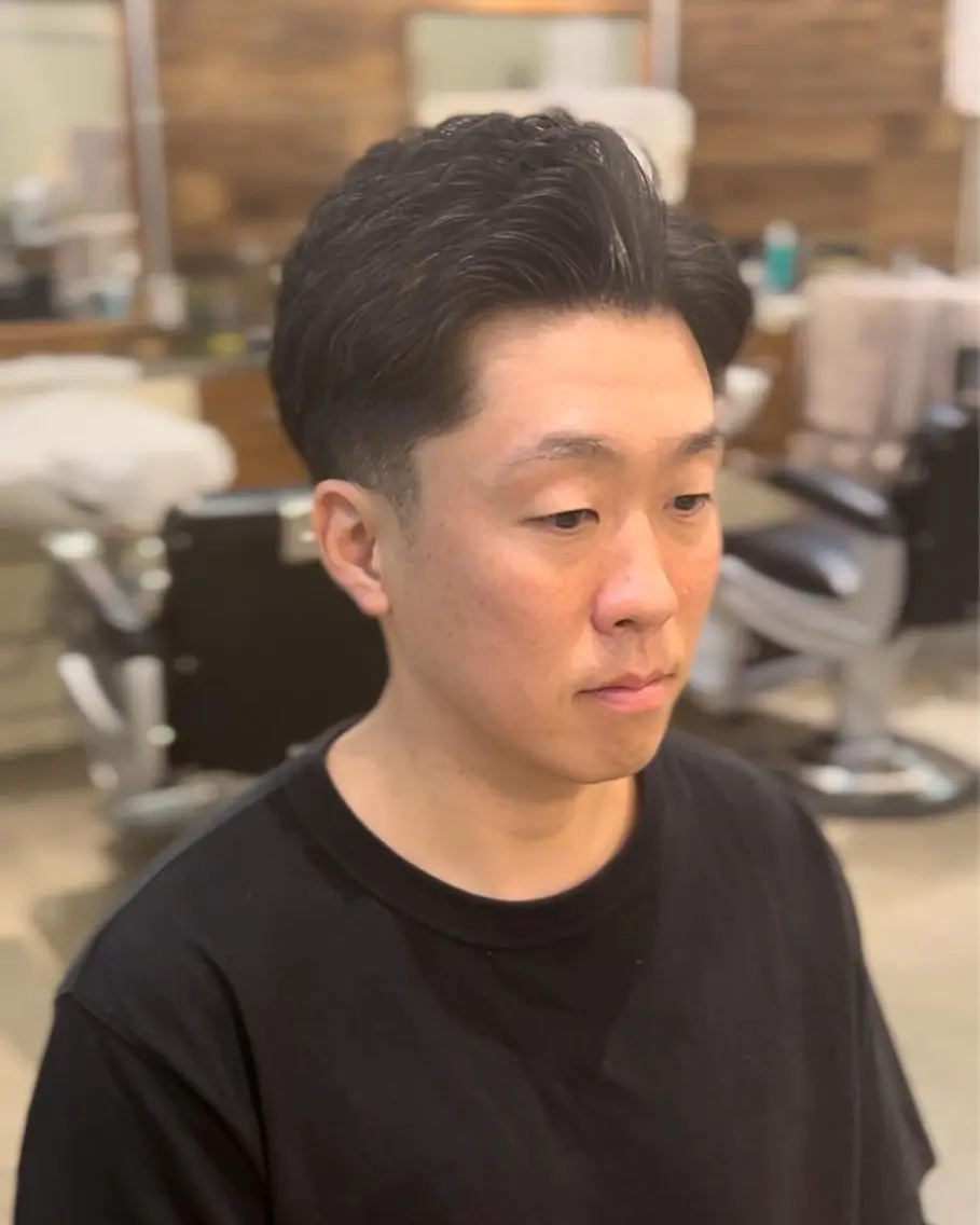 パーマ メンズ メンズパーマ ツーブロック パーマ 鴇巣 翼のヘアスタイル