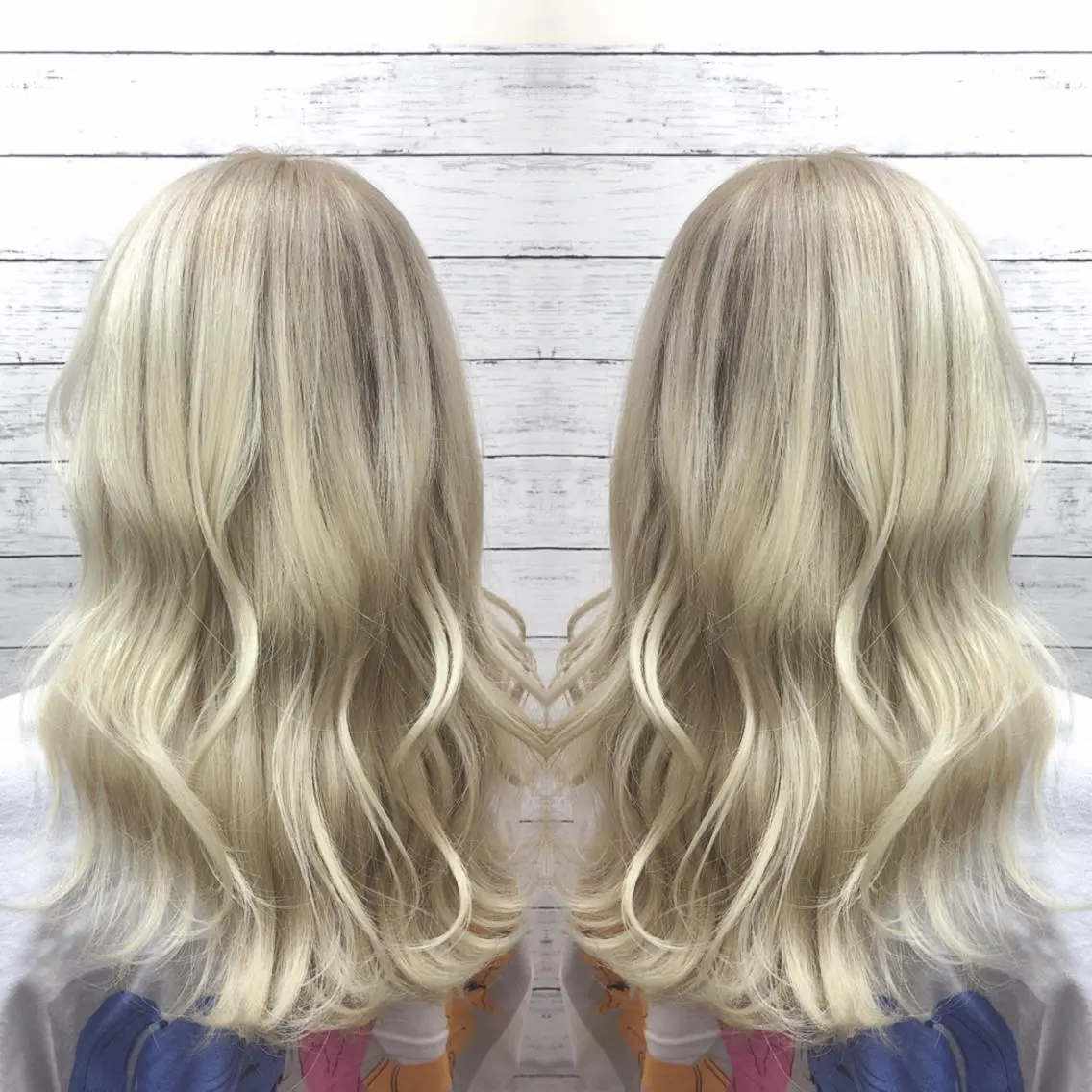 セミロング カラー ブリーチ ケアブリーチ ヘアカラー ヘアセット 韓国ヘア🤍髪質改善 🇰🇷AKANEのヘアスタイル