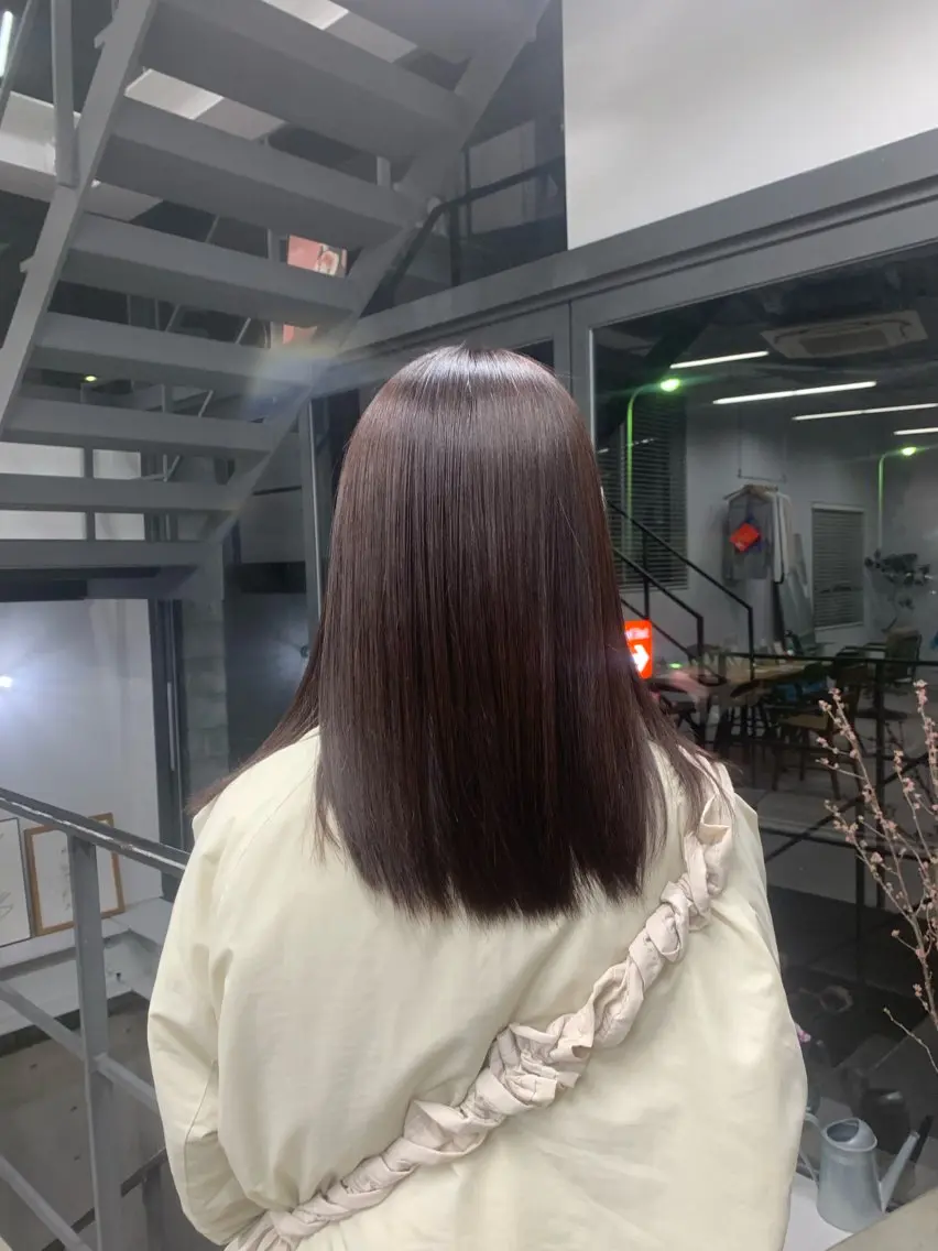 カラー ヘアカラー 御器所／髪質 改善カラー／まりえのヘアスタイル