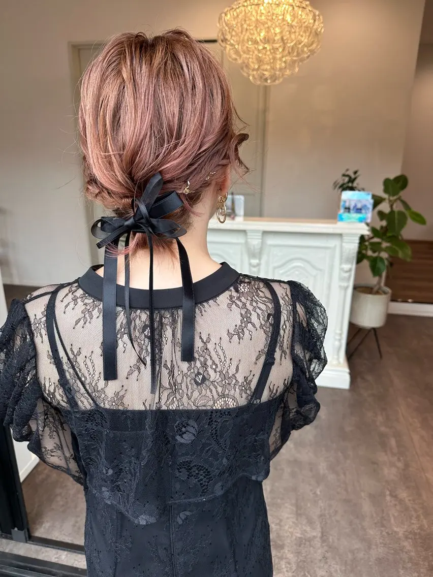 ミディアム ヘアアレンジ ヘアセット 成松 勇治のヘアスタイル