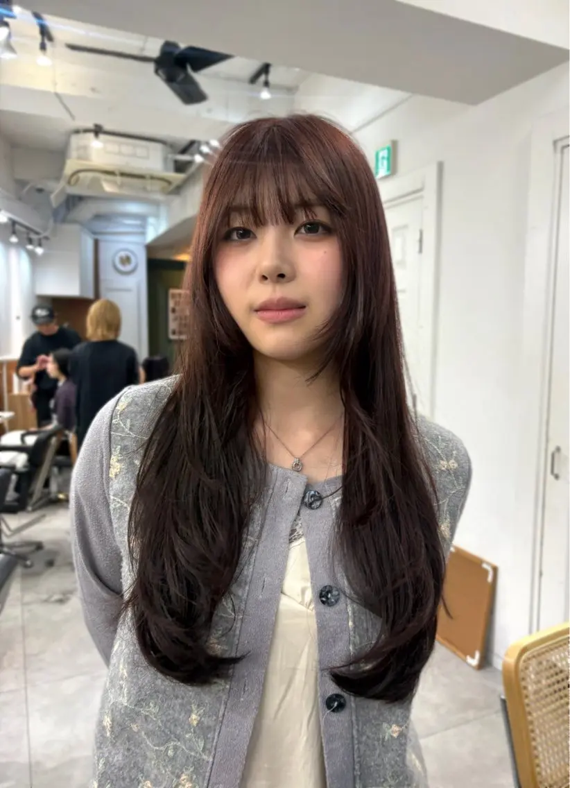 ロング カラー カット トリートメント レイヤーカット🎀 NANAHAのヘアスタイル