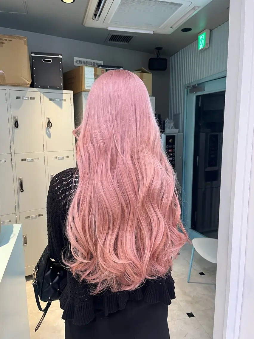 ロング カラー ヘアカラー トリートメント ブリーチカラー 🩵MIZUKIのヘアスタイル