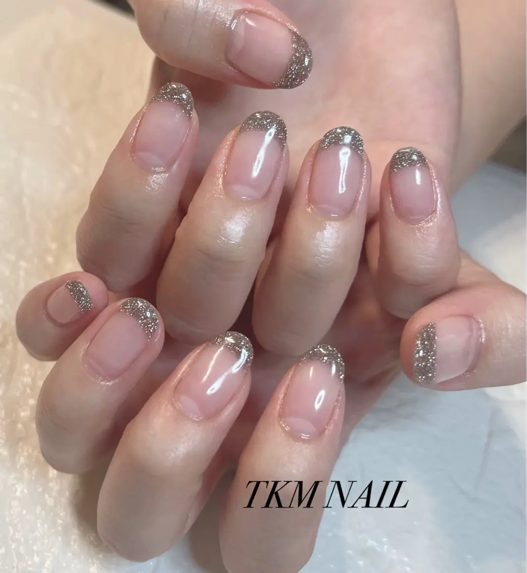 ネイル フレンチネイル シンプルネイル ______ TKM  NAILのネイルデザイン