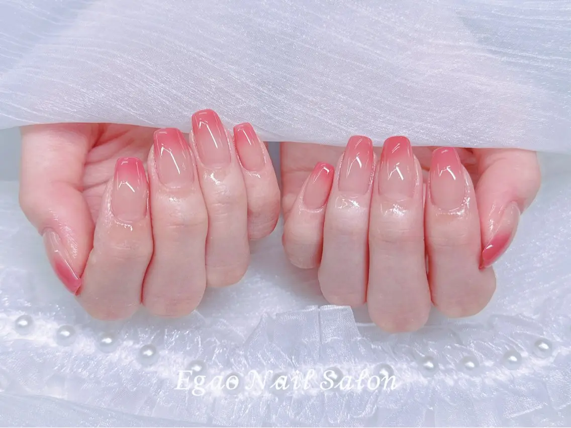 ネイル アートネイル フットネイル フレンチネイル ジェルネイル グラデーション EGAO NAIL 錦糸町店のネイルデザイン