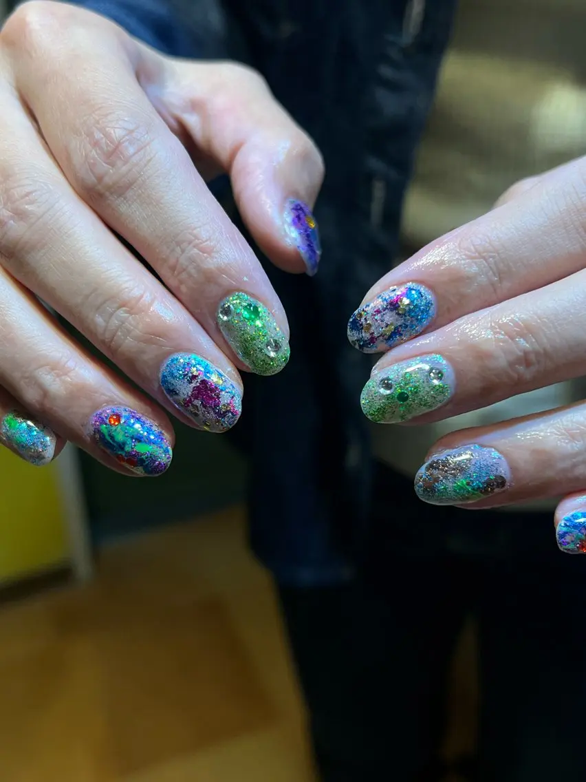 ネイル ハンドネイル Hata nail 🎀個性派ニュアンスのネイルデザイン