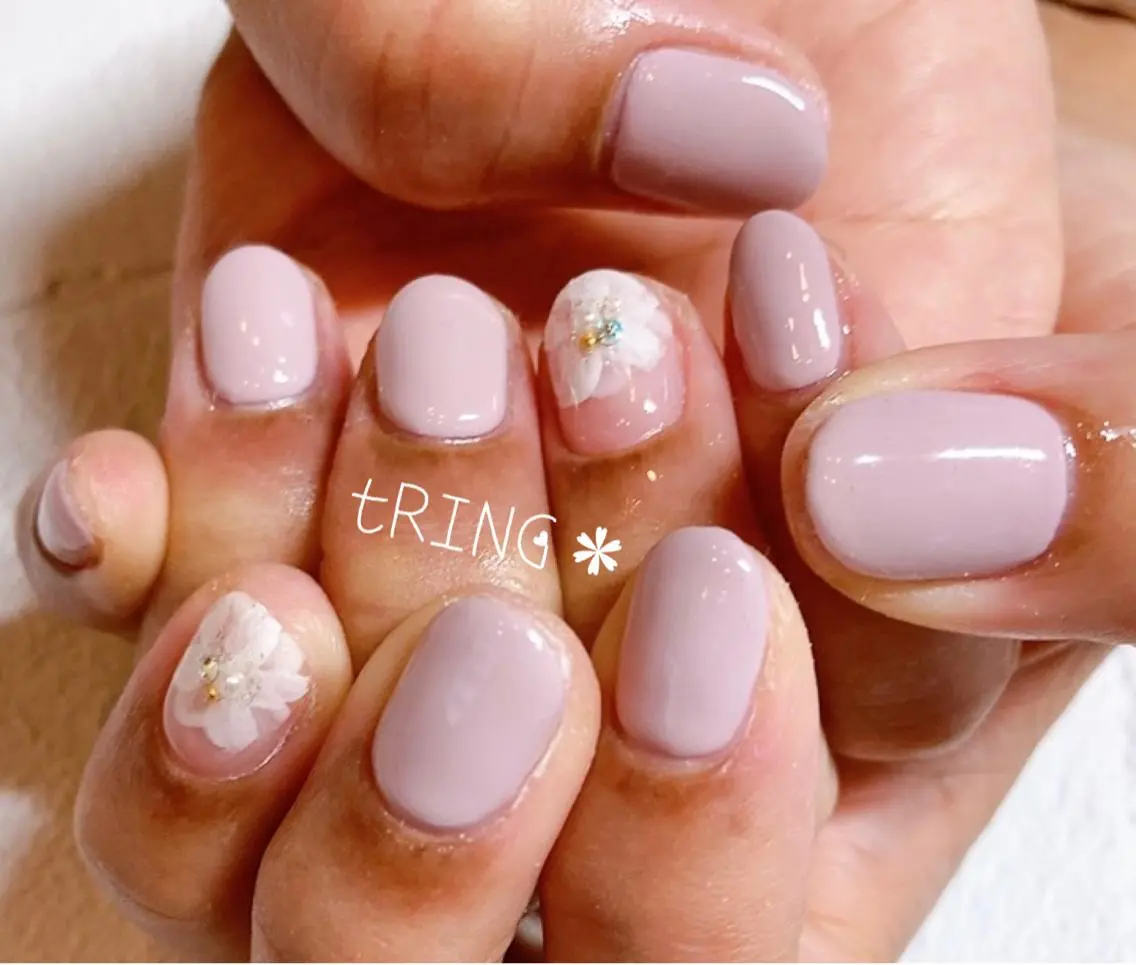 ネイル ハンドネイル tRING＊ しいの木台のネイルデザイン