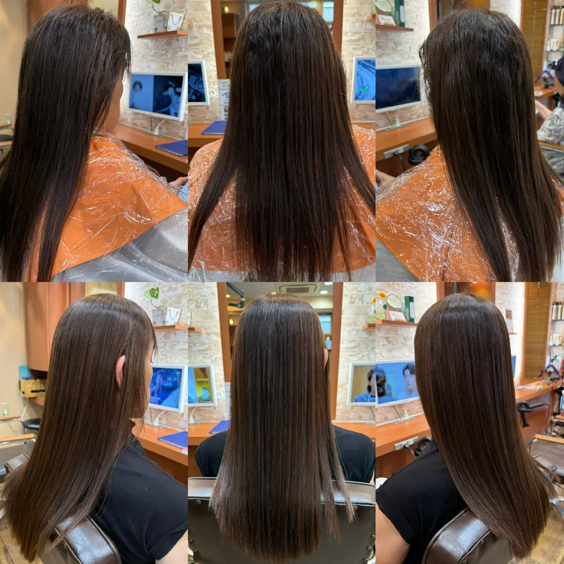 ロング 縮毛矯正 山口 博司のヘアスタイル
