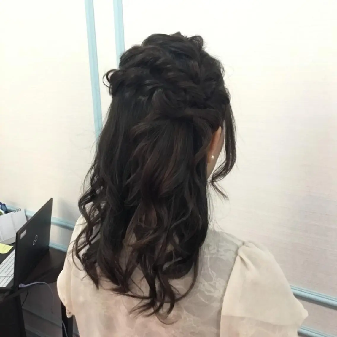 ヘアアレンジ ハーフアップ ベストシーン 新浦安のマツエク・マツパデザイン