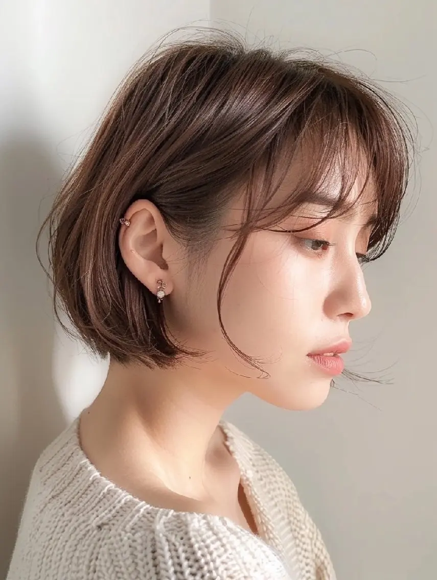 ショート 束感まつぱ🫧 なつき🫧のヘアスタイル