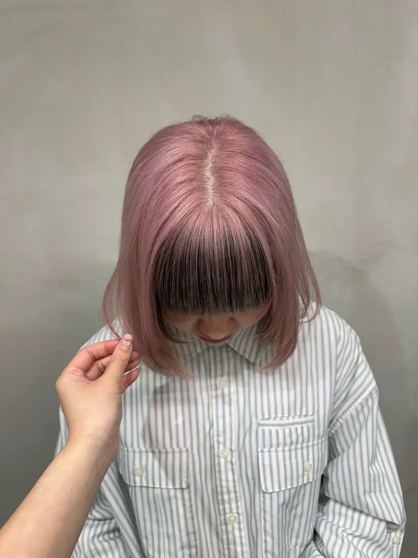 ミディアム カラー ヘアカラー トリートメント Zina 梅田店 レイヤー/Miyuのヘアスタイル
