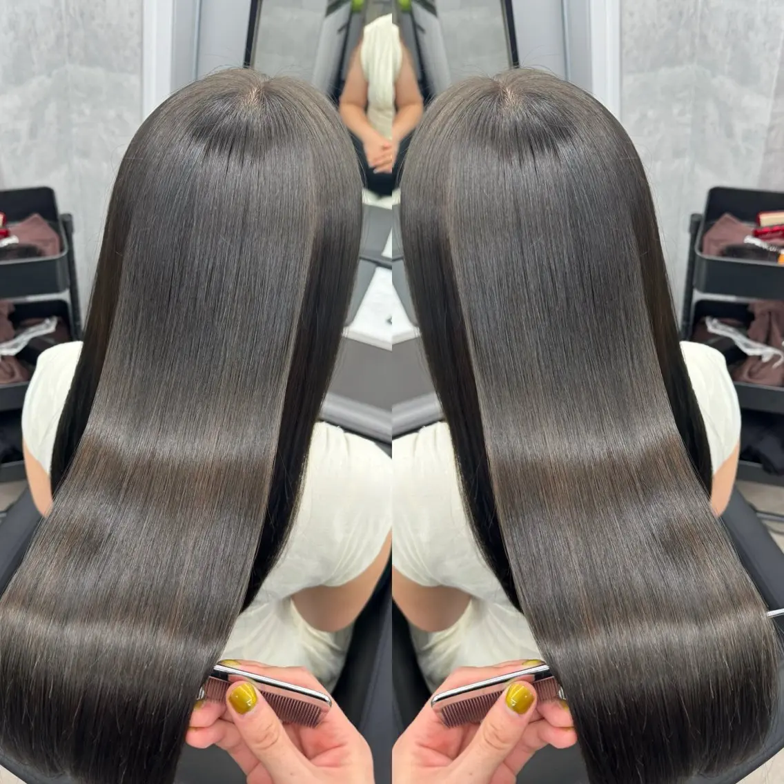 ロング カラー 髪質改善 縮毛矯正 トリートメント 🌈代表 🌈macotoのヘアスタイル