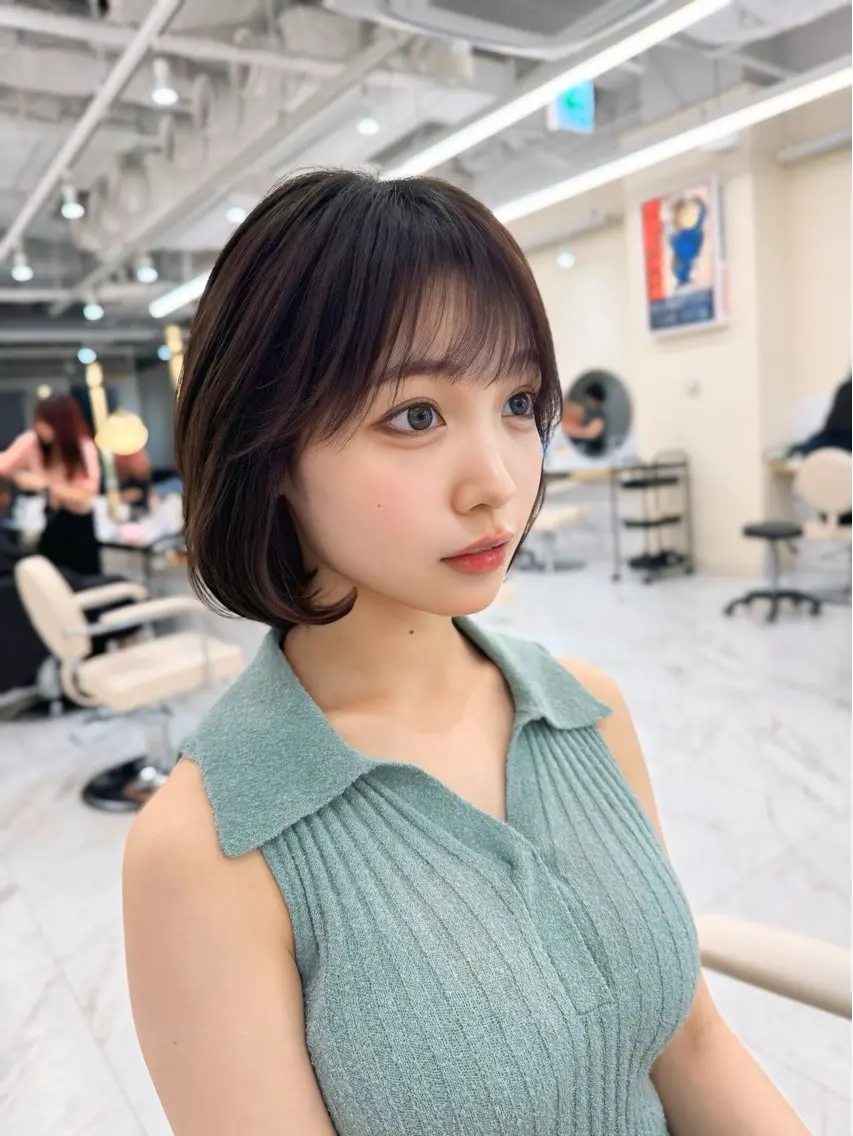 ショート カラー ヘアアレンジ タンバルモリ 韓国風ヘア カット ヘアカラー トリートメント ヘアセット 髪質改善特化 🫧松野力也のヘアスタイル