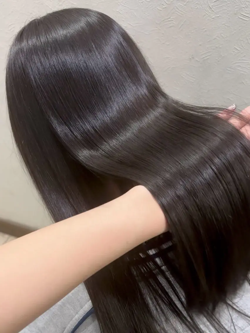 ロング カラー ヘアカラー トリートメント 中嶋心渚⌇透明感 カラー️🩵🎀‪のヘアスタイル
