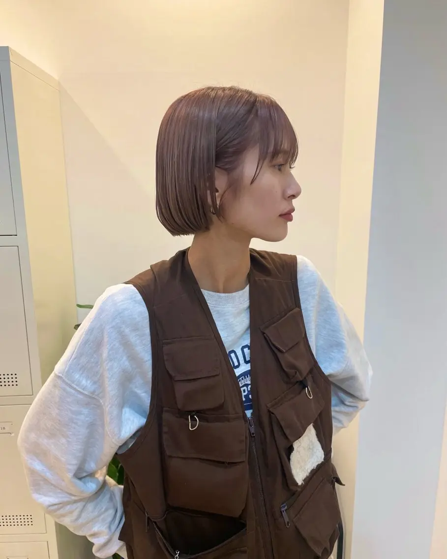 ショート minatsu 東京の技術を京都でのヘアスタイル