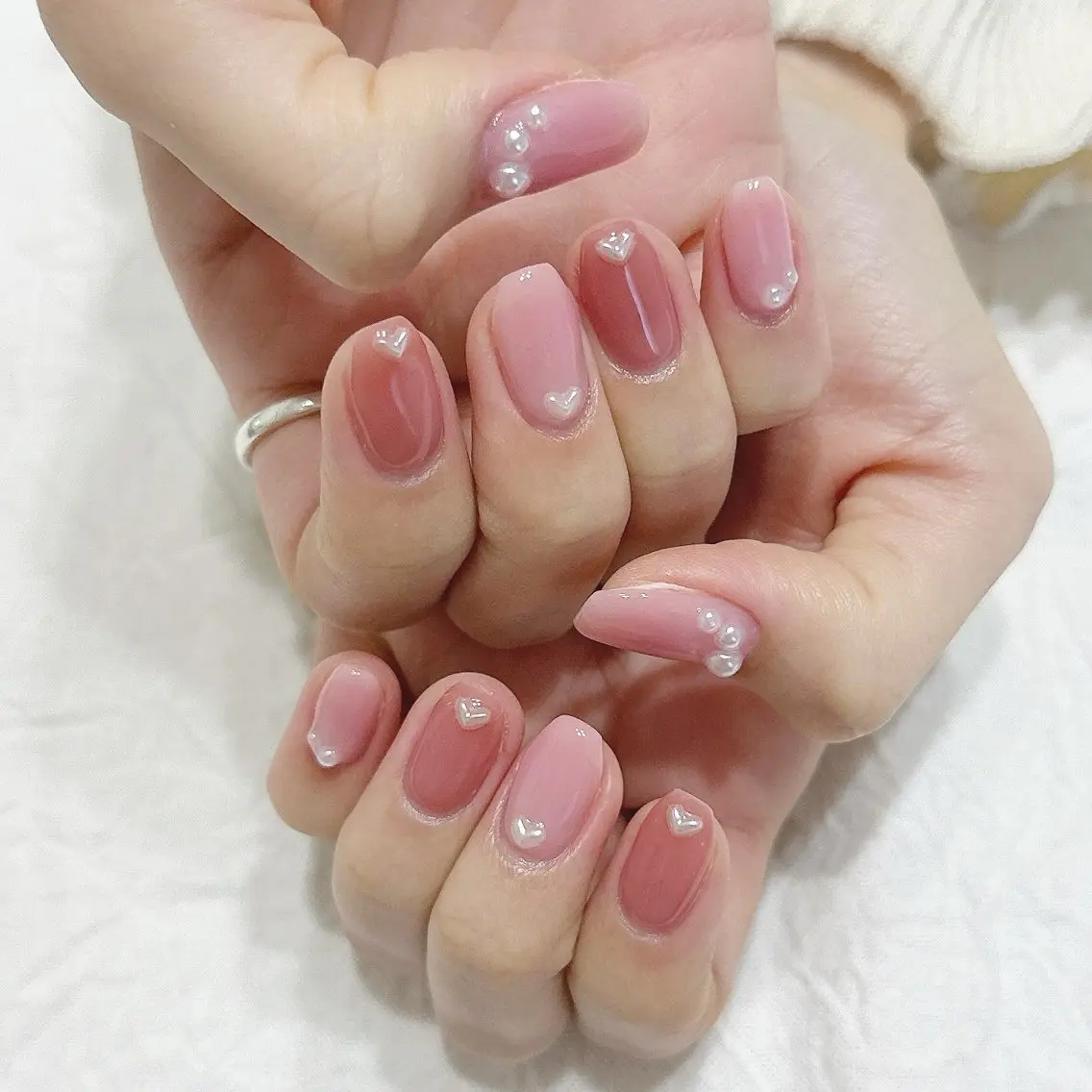 ネイル シンプルネイル ハンドネイル peaberry nailのネイルデザイン