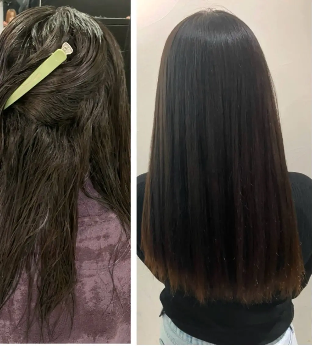 ロング 髪質改善 縮毛矯正 縮毛矯正 ウルフ・ハイレイヤー 🌟ナカノ・ユウヤのヘアスタイル