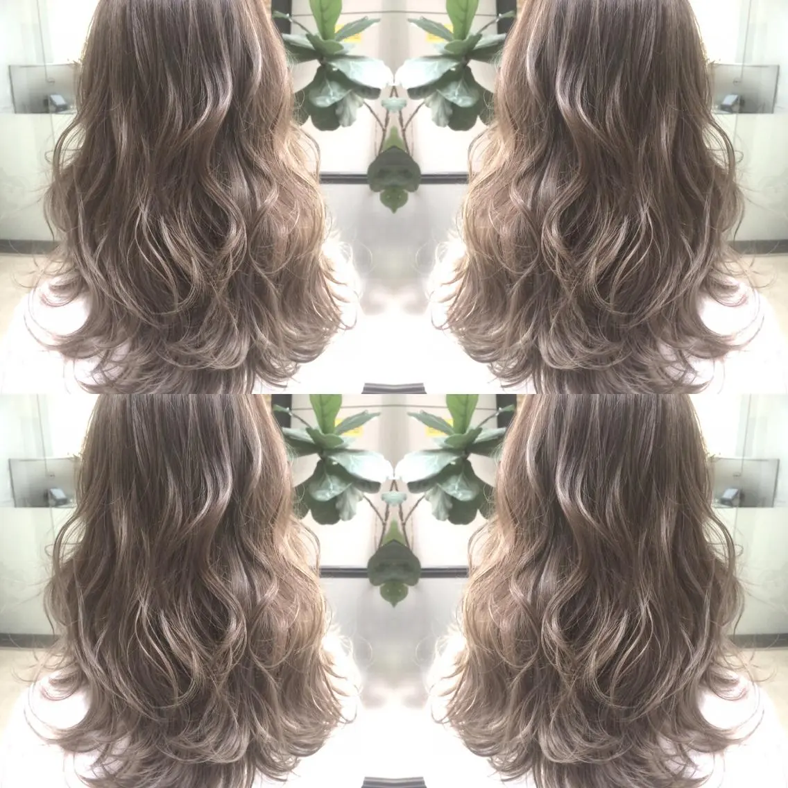 ロング カラー ハイライトカラー 3Dハイライト ハイライト ヘアカラー トリートメント 井上 一平のヘアスタイル