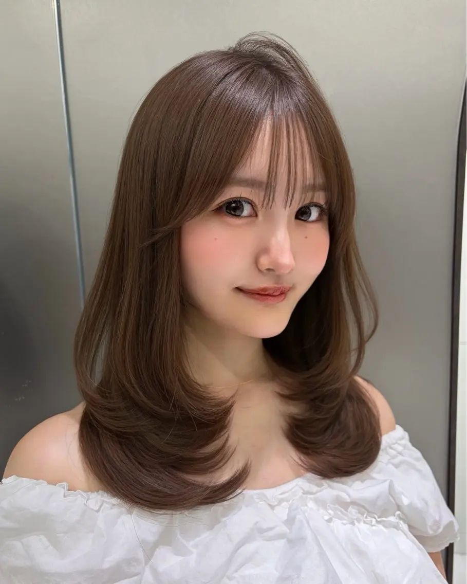 ミディアム カラー ミディアムレイヤー レイヤーカット 🌟似合わせショート No.1🌟ホノのヘアスタイル