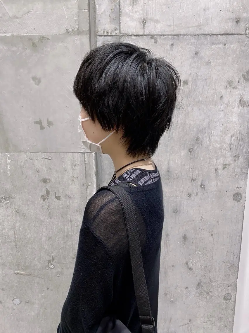 ショート カラー ヘアアレンジ メンズ mina 🐈‍⬛ ラフな似合わせヘアのヘアスタイル