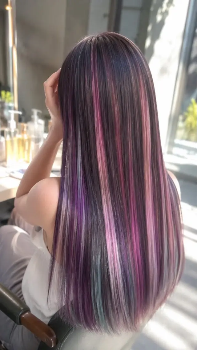 ロング カラー 水 川のヘアスタイル