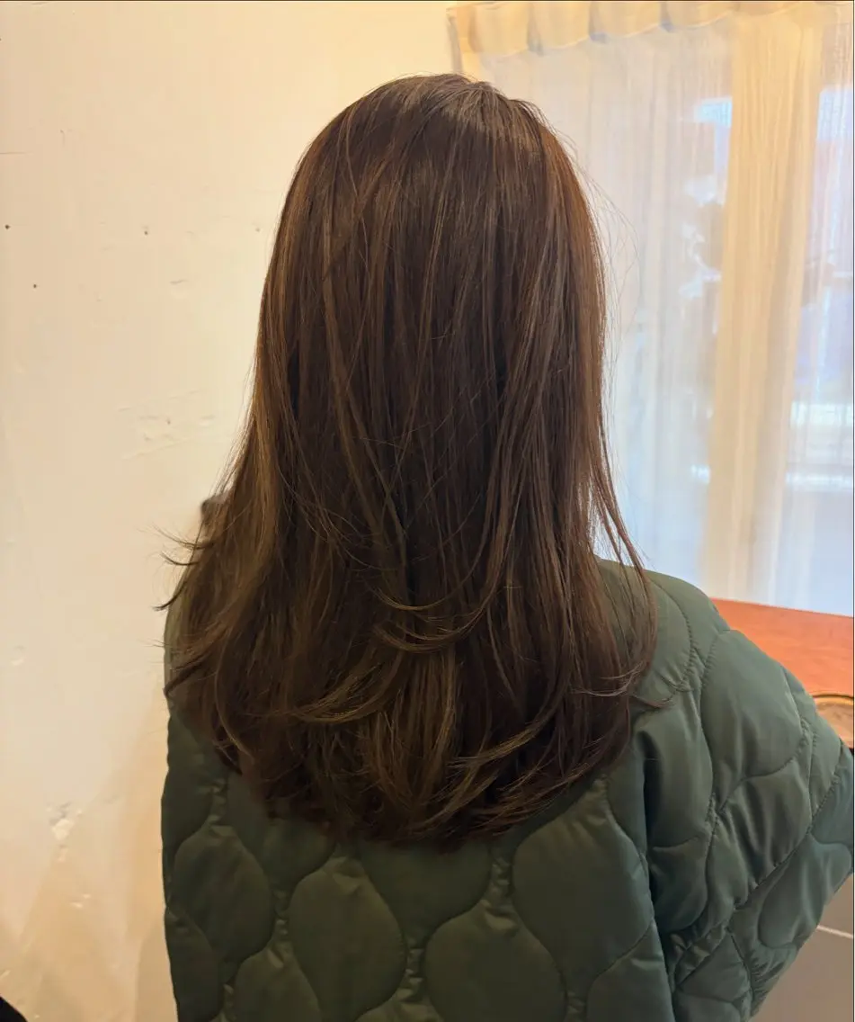 ミディアム カラー カット ヘアカラー トリートメント ヘッドスパ ANNA305 /髪質改善カラー🌈のヘアスタイル