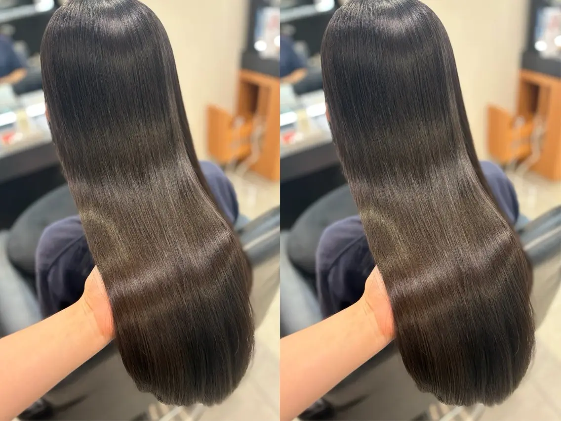ロング 髪質改善 髪質改善・水素カラー ARIA(ému)のヘアスタイル