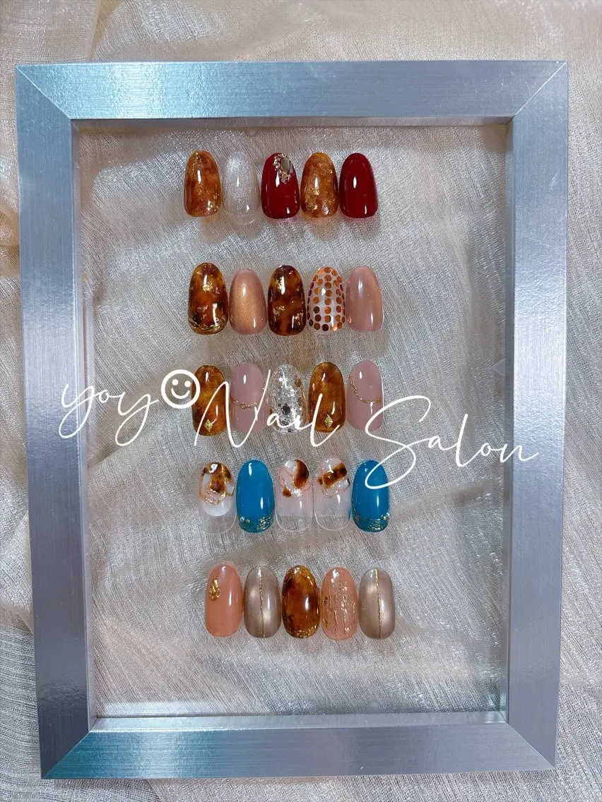 ネイル アートネイル べっ甲ネイル ブラウン ジェルネイル マグネットネイル ハンドネイル ハンドケア 💫ゆか_ Nailartistのネイルデザイン