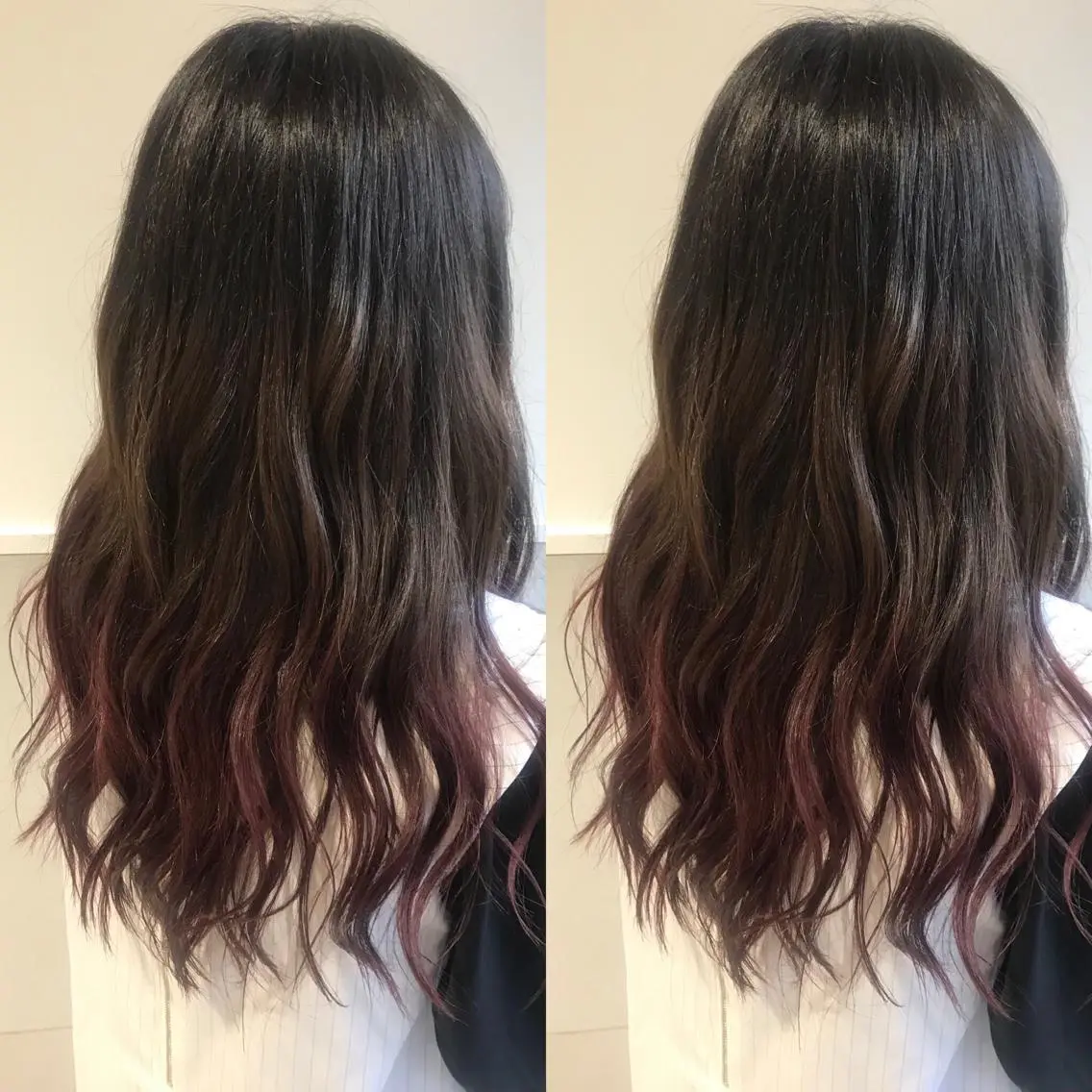 ロング カラー 小栗 麻衣のヘアスタイル