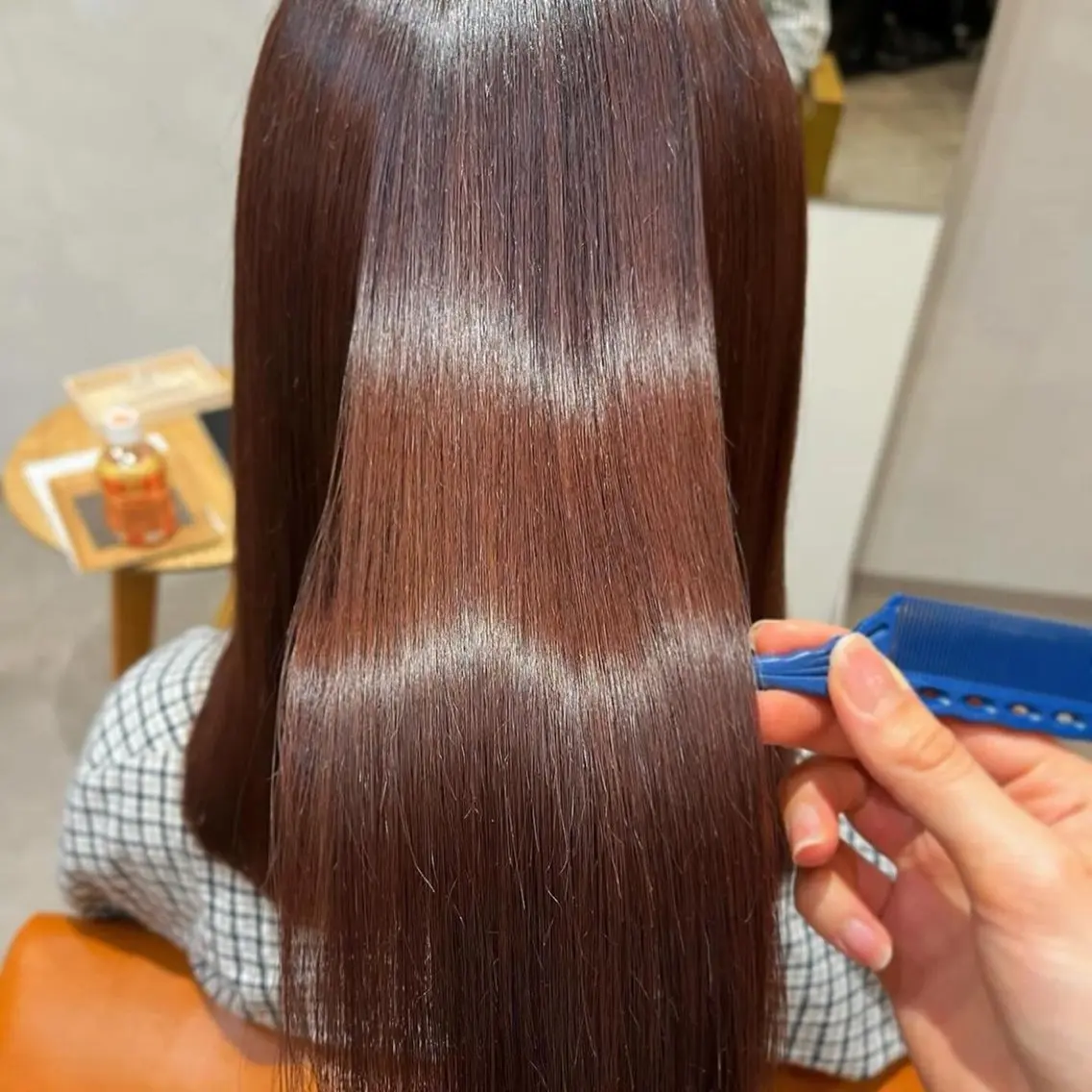 🌟つるりんちょお試しサイズ付🌟【カット】＋【髪質改善ストレート】＋【お持ち帰りミニシャンプートリートメント】の写真