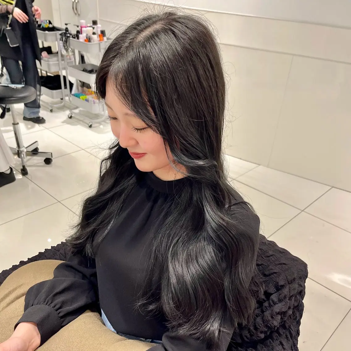ロング カラー ヘアカラー りおな/髪質改善/ カラー /平尾のヘアスタイル