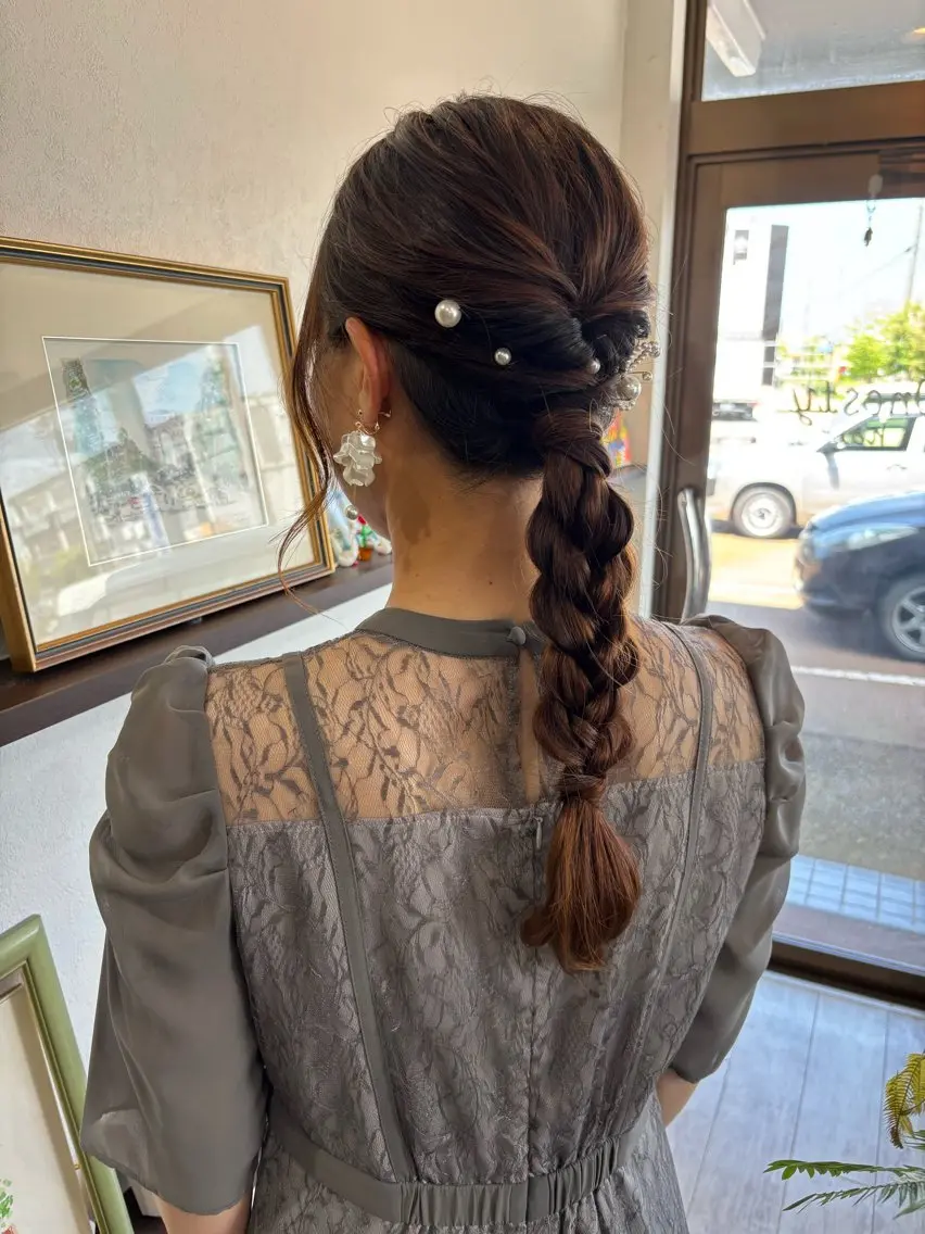 ロング ヘアアレンジ yachi hiromiのマツエク・マツパデザイン