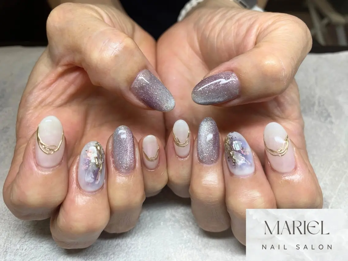 ネイル マグネットネイル ハンドネイル nailist marieのネイルデザイン