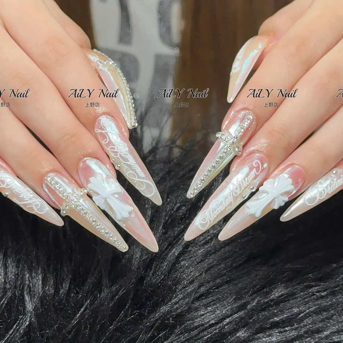 ネイル アートネイル ジェルネイル マグネットネイル ニュアンスネイル シンプルネイル ハンドネイル AiLy Nail 上野店のネイルデザイン