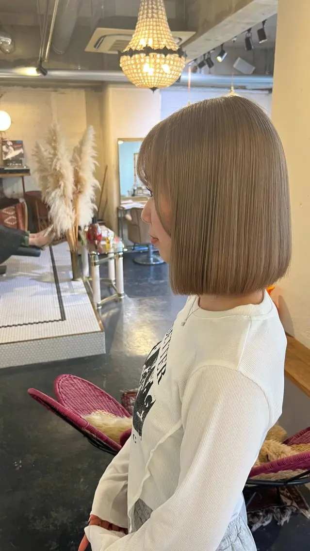 カラー ブリーチ ヘアカラー トリートメント SPUR シゲのヘアスタイル