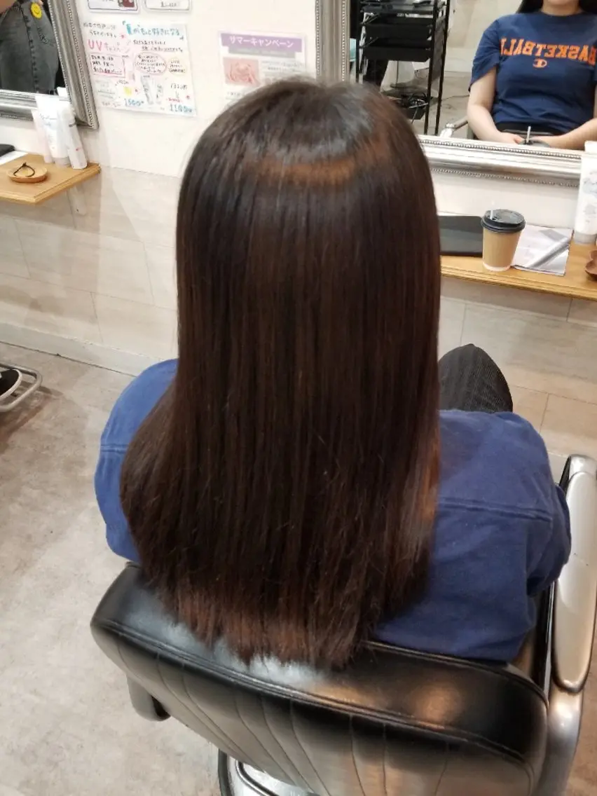 カラー ヘアカラー ヘッドスパ 暖色🍎透明感カラー 🩵小林かりんのヘアスタイル