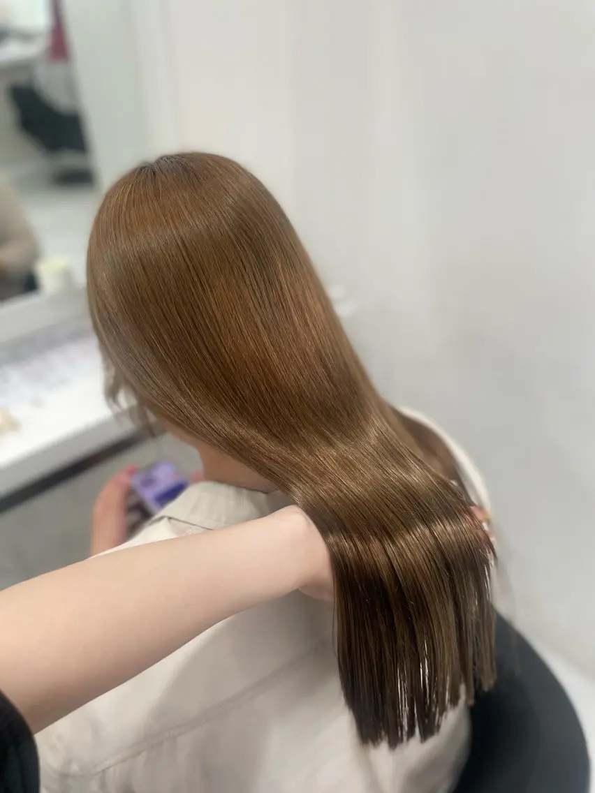 ロング カラー カット ヘアカラー トリートメント 💗トレンドモテヘア Natsumi 💗のヘアスタイル
