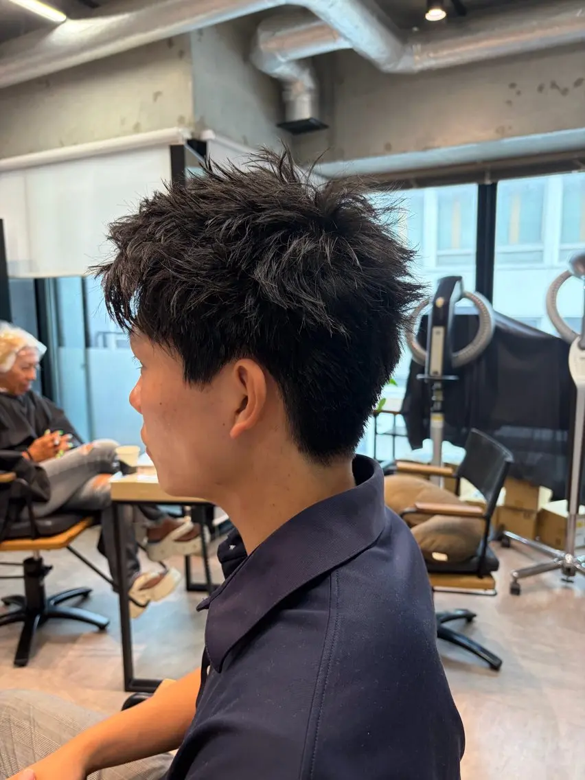 メンズ カット メンズカット パーマ飯野友喜のヘアスタイル