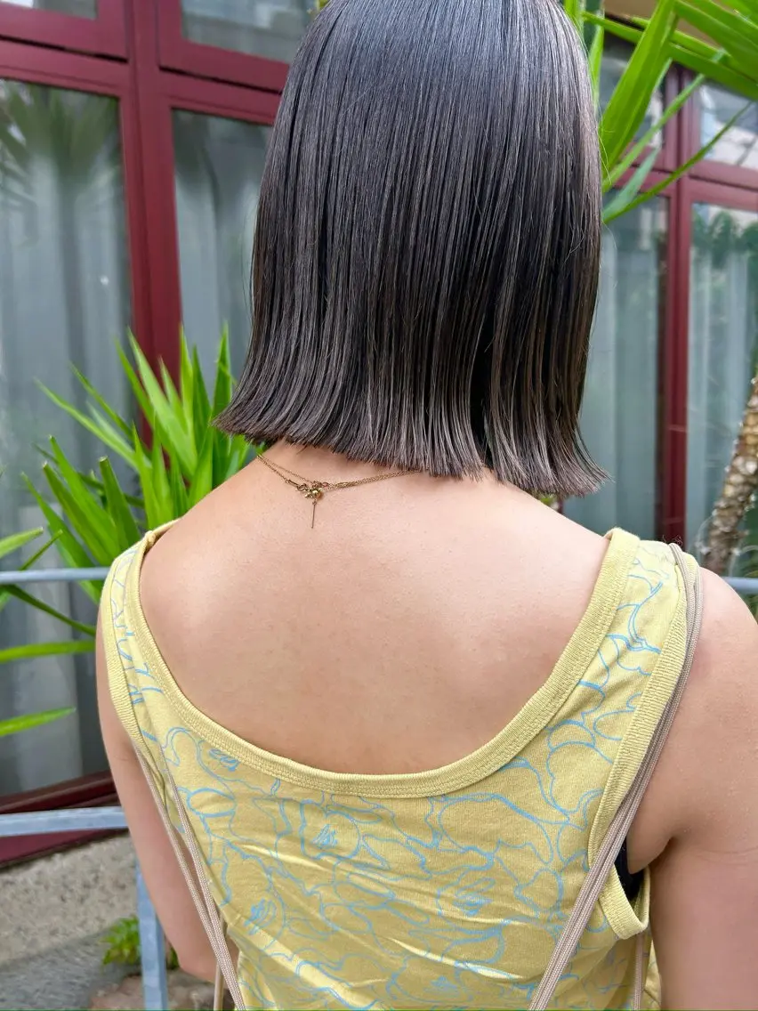 ミディアム パーマ カット sakaguchi 似合わせカットのヘアスタイル