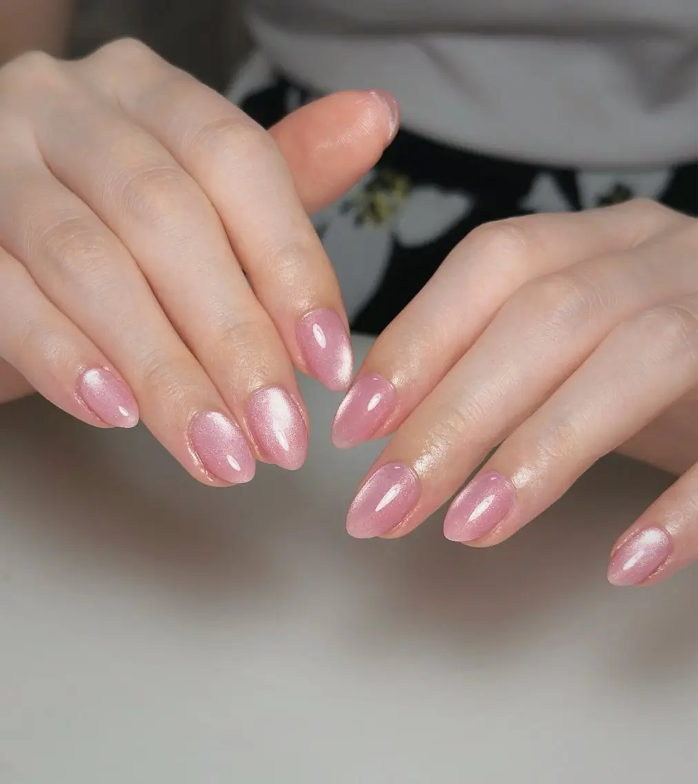 ネイル オーロラネイル 長さ出し フットネイル 韓国ネイル ラメ(グリッター) 👍thumbs up nail👍のネイルデザイン