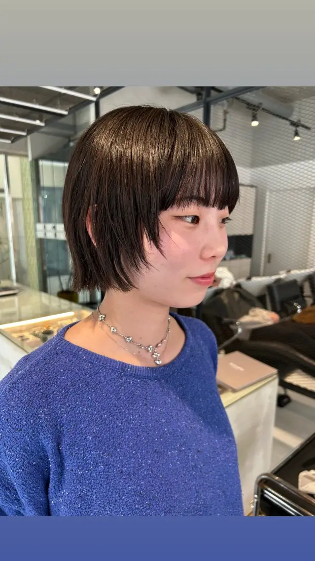 ショート ボブ レイヤーカット baLon.fem/ 澤田 奈々子のヘアスタイル